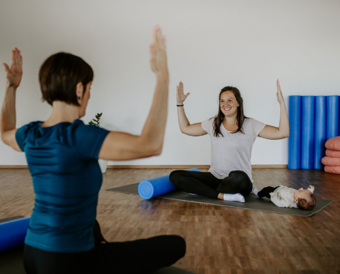Pilatesworkout für Mamas