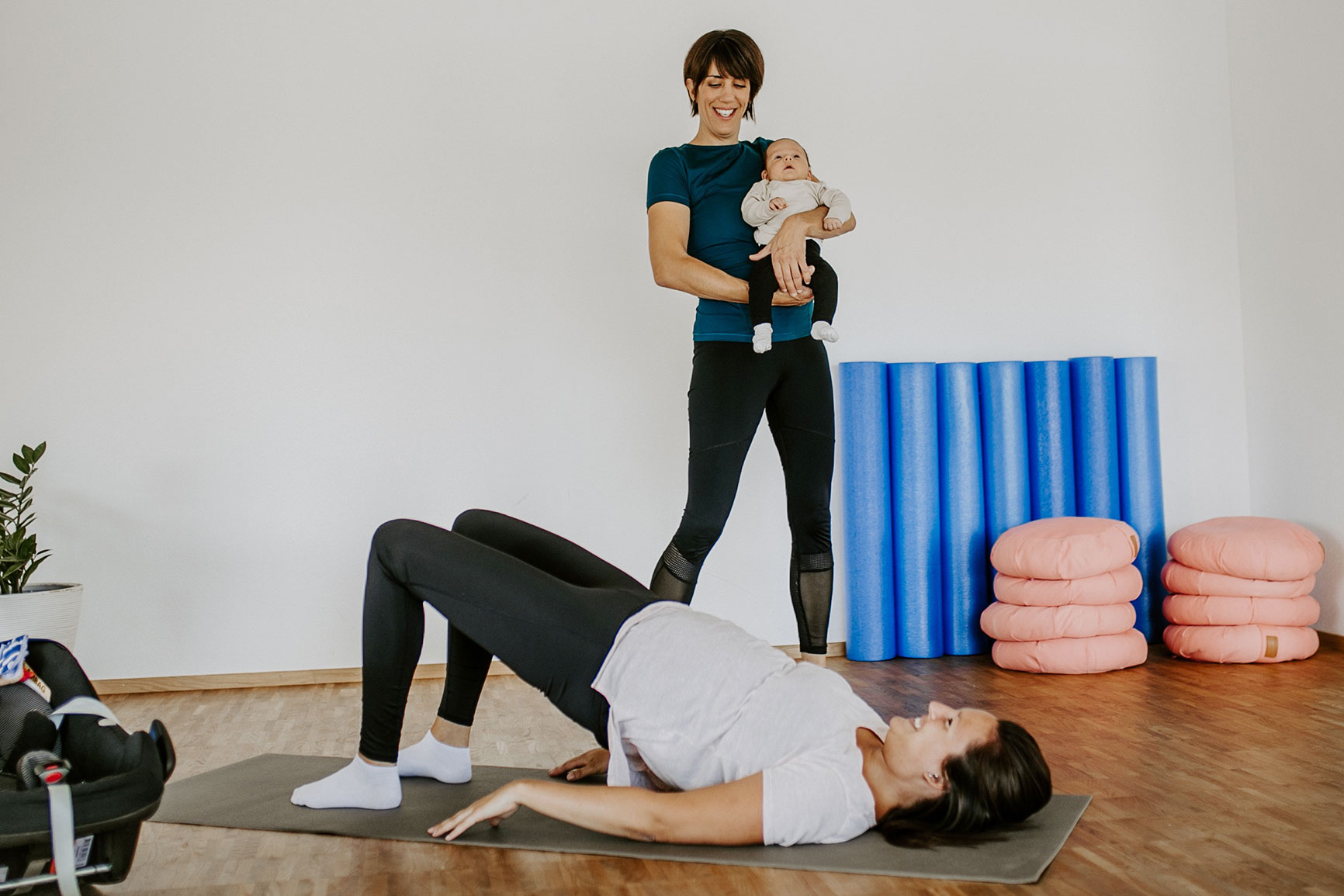 Pilatesworkout für Mamas